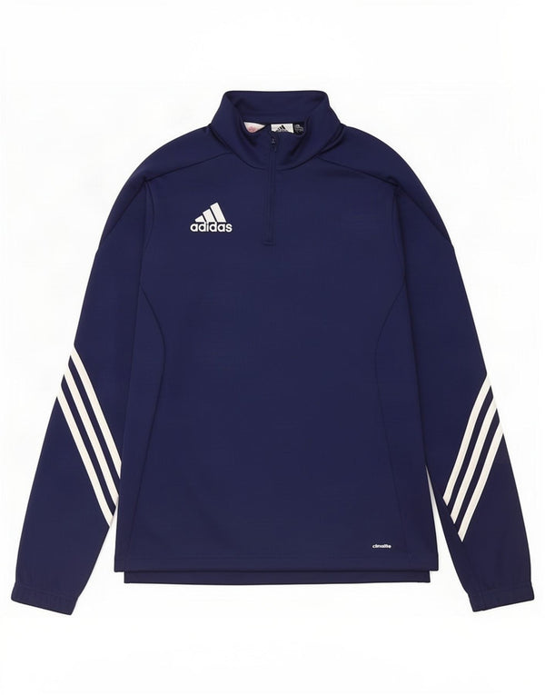 Спортивный костюм-пуловер Adidas Climalite для мальчиков 13-14 лет, темно-синий, размер XL