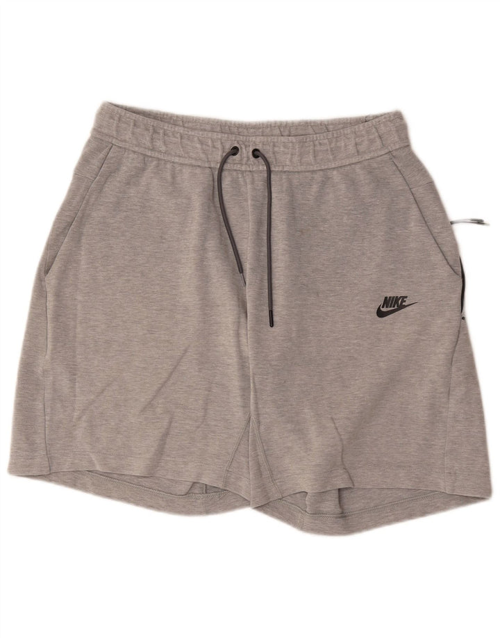 Мужские спортивные шорты Nike среднего серого цвета, хлопок с крапинками