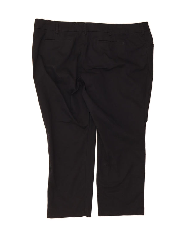 LEE Womens Relaxed Fit Mid Rise Casual Trousers US 24 4XL W48 L29 Black