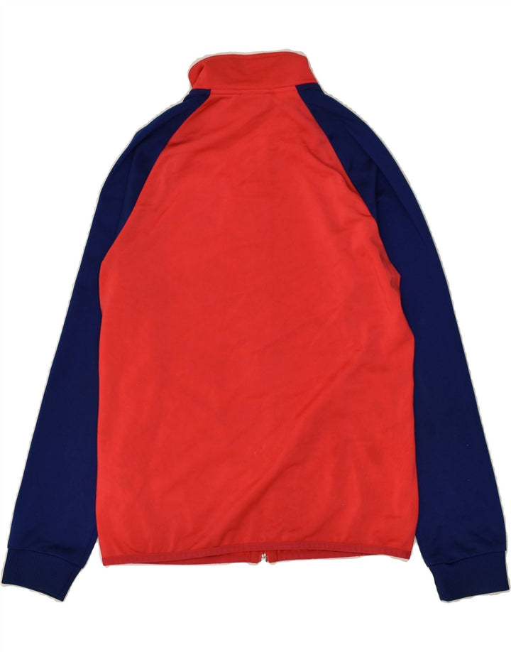 ADIDAS Boys Tracksuit Top Jacket 13-14 Years Red Colourblock Polyester | Vintage Adidas | Thrift | Second-Hand Adidas | Used Clothing | Messina Hembry 