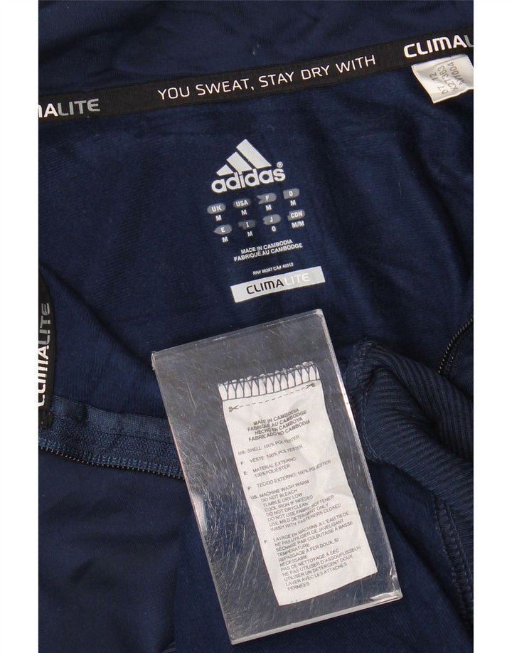 Мужской спортивный костюм Adidas Climalite, верхняя куртка, средний темно-синий, полиэстер