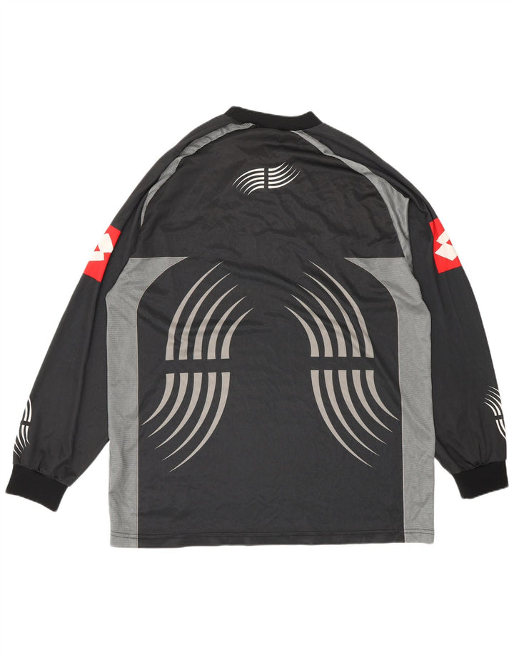 Мужская футболка LOTTO Juventus 2001-2002, домашний трикотаж с рисунком, большой черный спортивный цвет