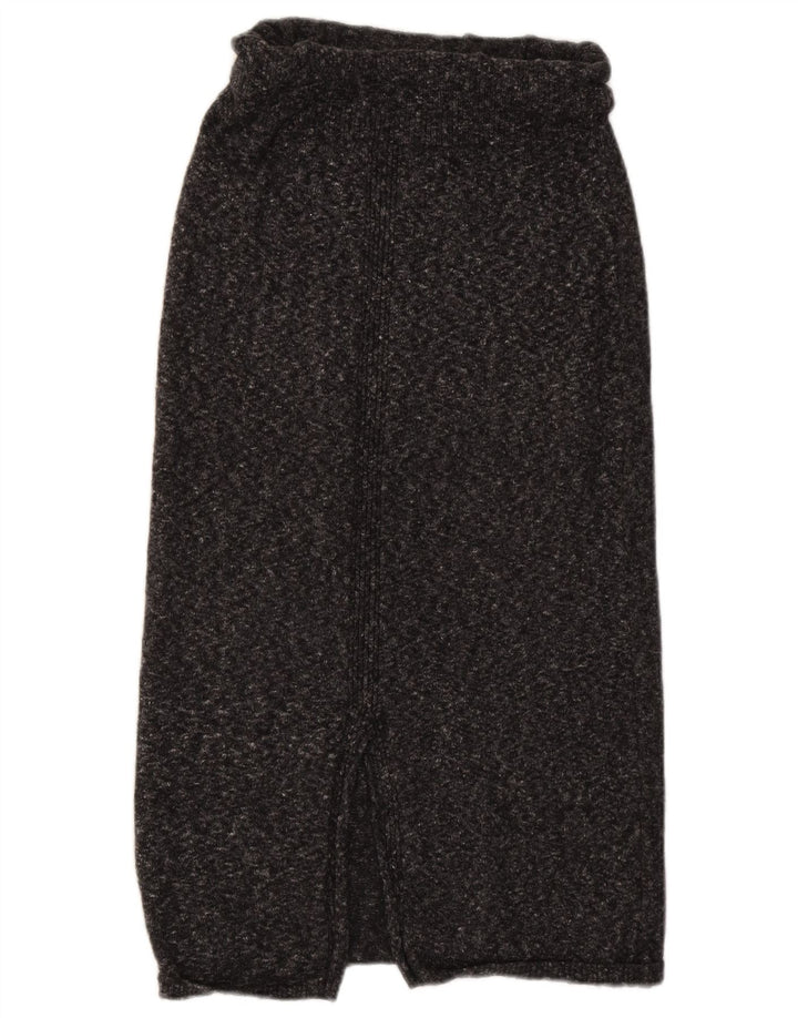 Massimo Dutti Женская трикотажная юбка миди маленькая W30 Серая в крапинку