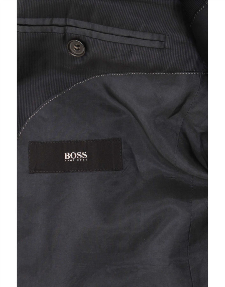 Мужской пиджак Hugo Boss на 2 пуговицах EU 48, средний темно-синий, шерстяной