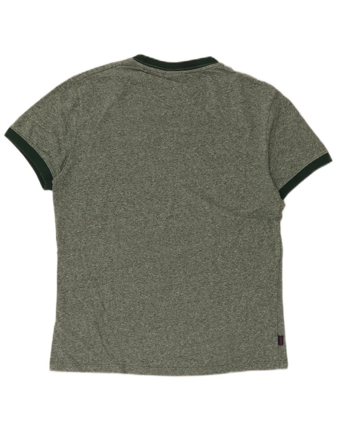 Мужская футболка Superdry Top из хлопка среднего зеленого цвета с крапинками