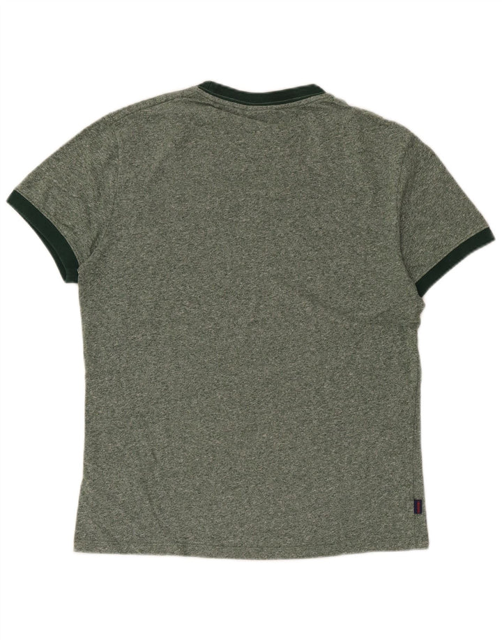 Мужская футболка Superdry Top из хлопка среднего зеленого цвета с крапинками