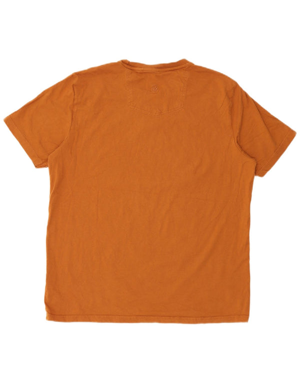 Fat Face Mens Graphic T-Shirt Top XL Brown Cotton