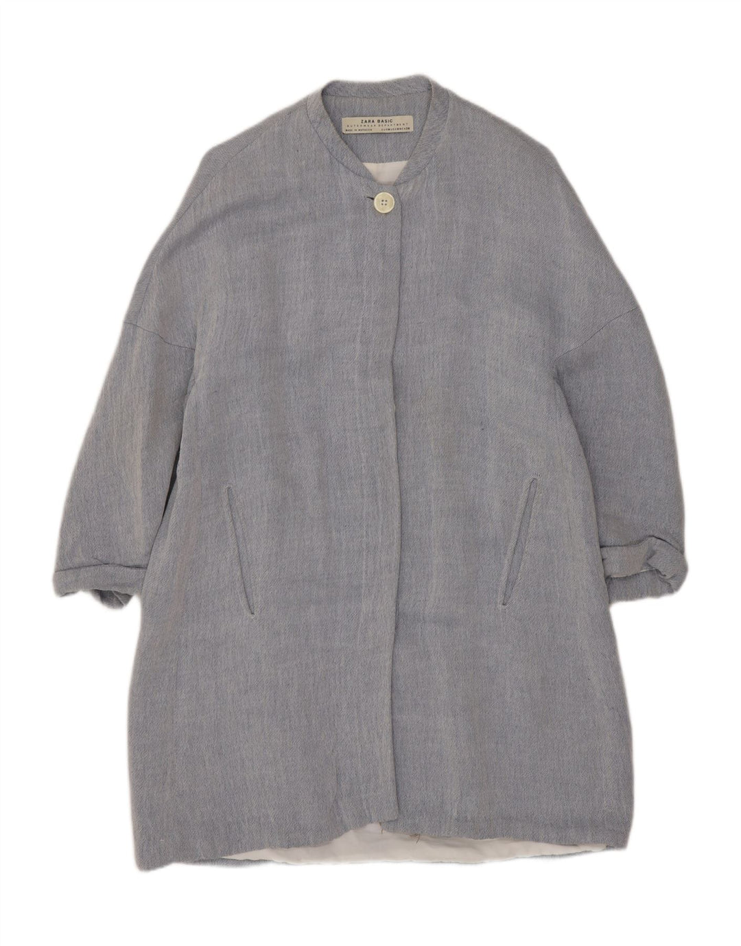 Женское пальто Zara UK 14, средний синий