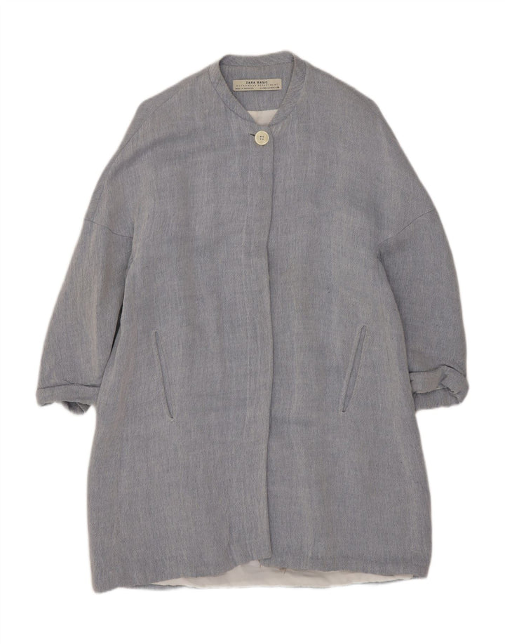 Женское пальто Zara UK 14, средний синий