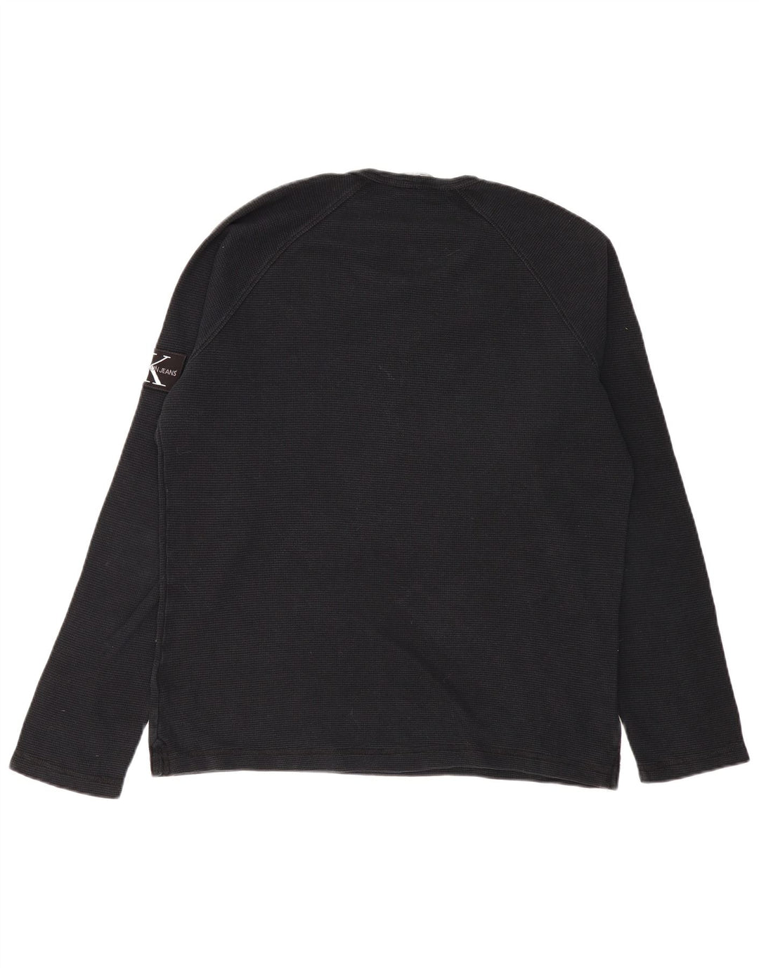 CALVIN KLEIN JEANS Мужской топ с длинным рукавом XL, черный