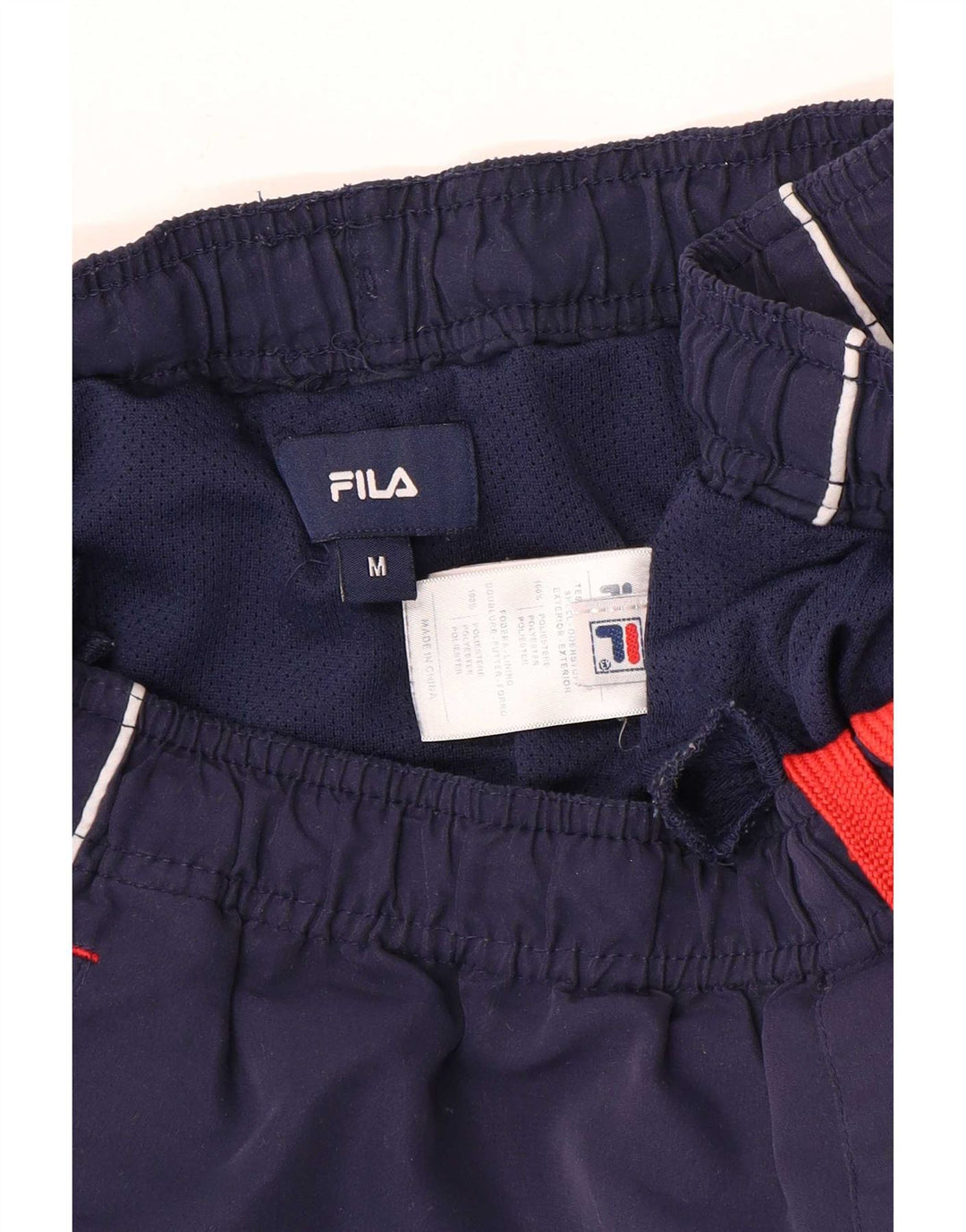 Мужские спортивные шорты Fila с рисунком, средний темно-синий, полиэстер