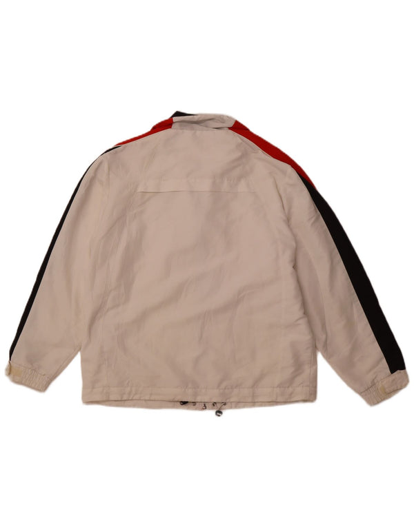 Женский спортивный костюм LOTTO, верхняя куртка UK 16, большой белый полиэстер с цветными блоками