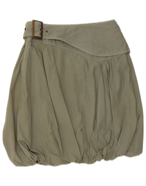 Женская юбка Desigual с рисунком Bubble EU 36, маленькая W28, хлопок цвета хаки