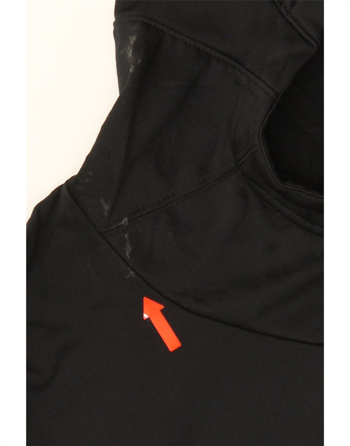 NIKE Womens Oversized Graphic Hoodie Jumper UK 10 Small Black Polyester Vintage Nike and Second-Hand Nike from Messina Hembry 