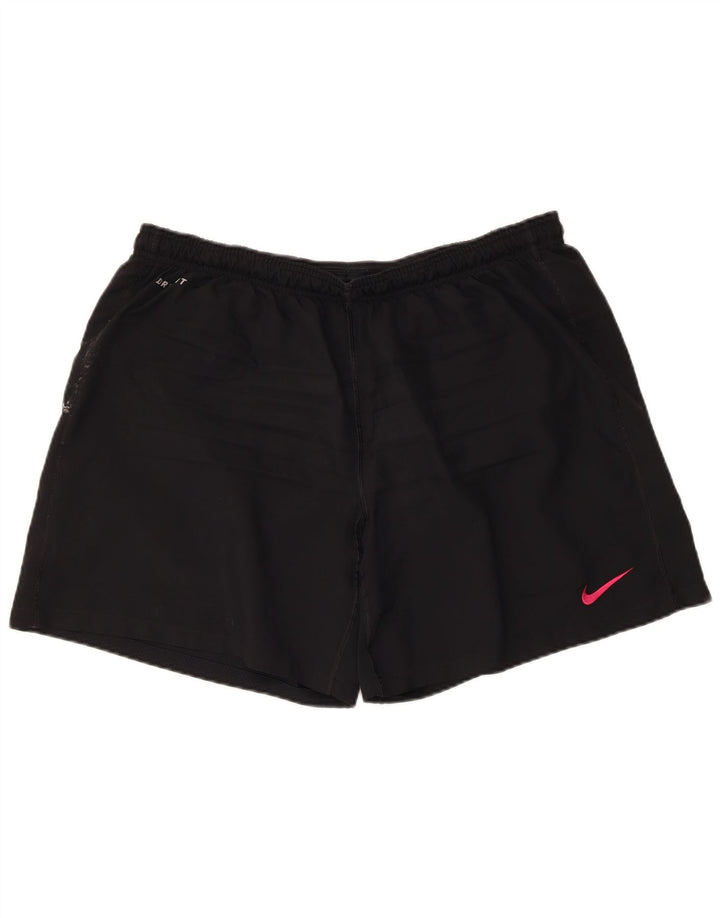Мужские спортивные шорты Nike Dri Fit, большие черные, полиэстер