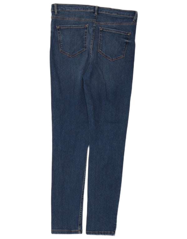 Женские джинсы скинни Marks & Spencer UK 12, средние W32 L30, синие, хлопок