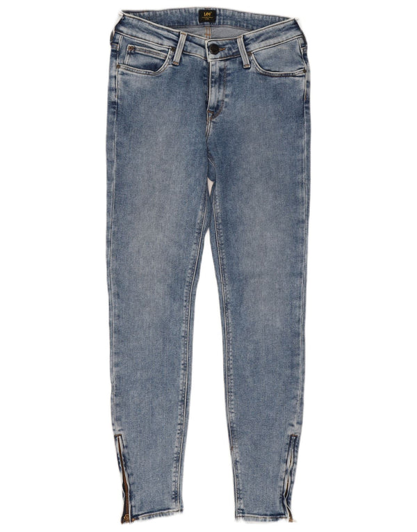 Женские укороченные джинсы скинни LEE Scarlett W28 L27, синий хлопок