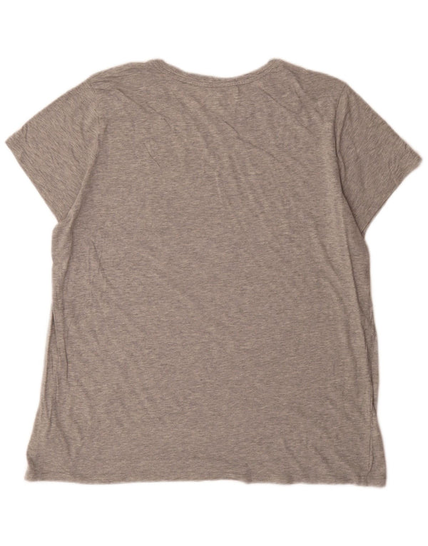 Женская футболка Gap Favorite Fit, топ UK 20, 2XL, серый хлопок с крапинками