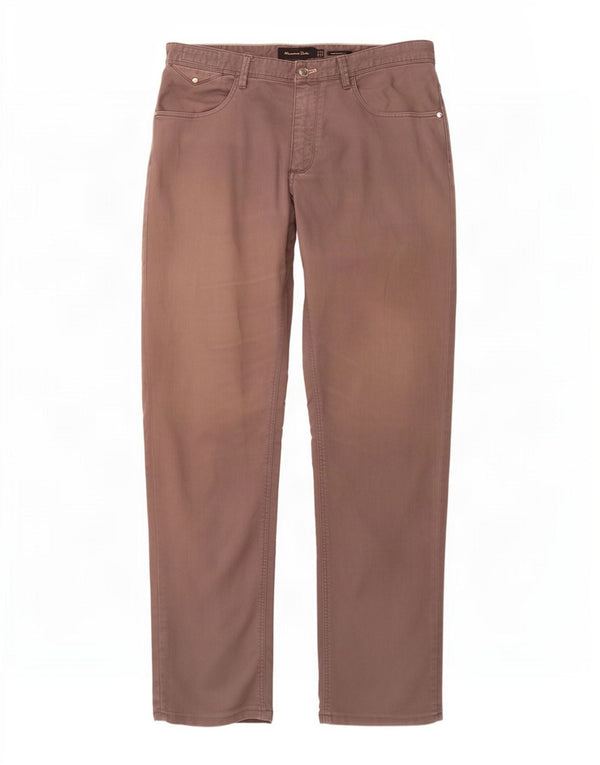 Мужские прямые повседневные брюки Massimo Dutti EU 42, большие W32 L32, серые