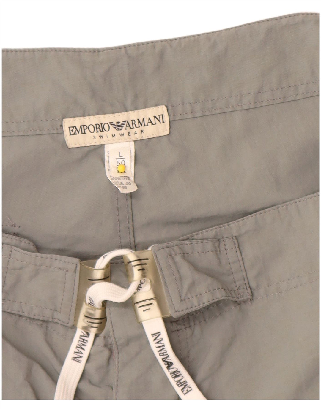 Мужские шорты для плавания Emporio Armani IT 50, большие, серые, полиэстер