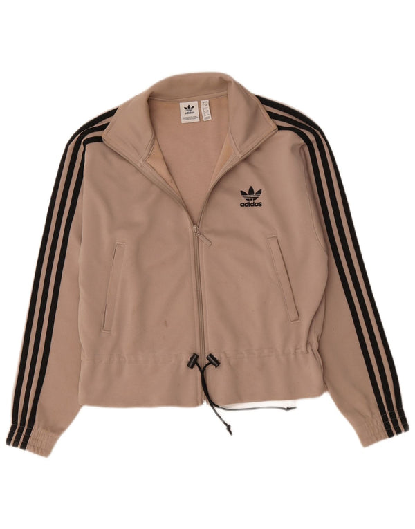 Женский спортивный костюм Adidas Oversized Top Jacket UK 8, маленький, бежевый, полиэстер