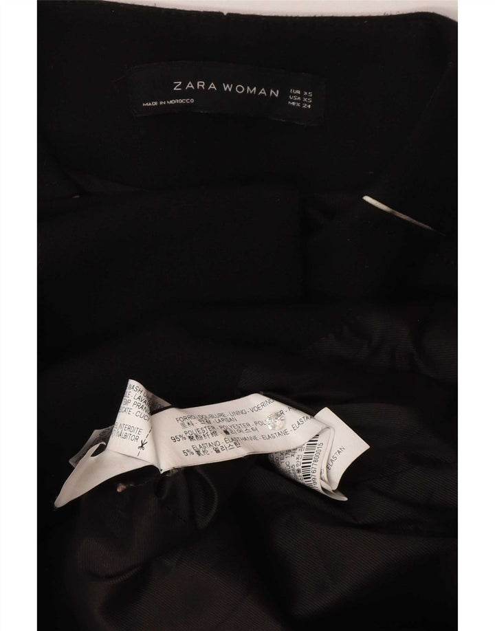 Женское пальто Zara UK 6 XS, черный полиэстер