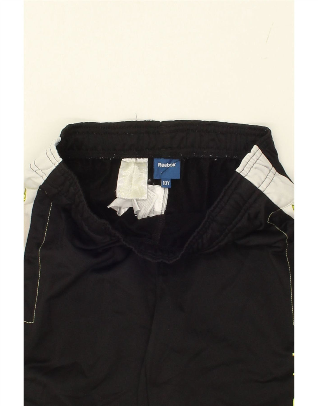 REEBOK Boys Tracksuit Trousers 9-10 Years  Black Polyester Vintage Reebok and Second-Hand Reebok from Messina Hembry 