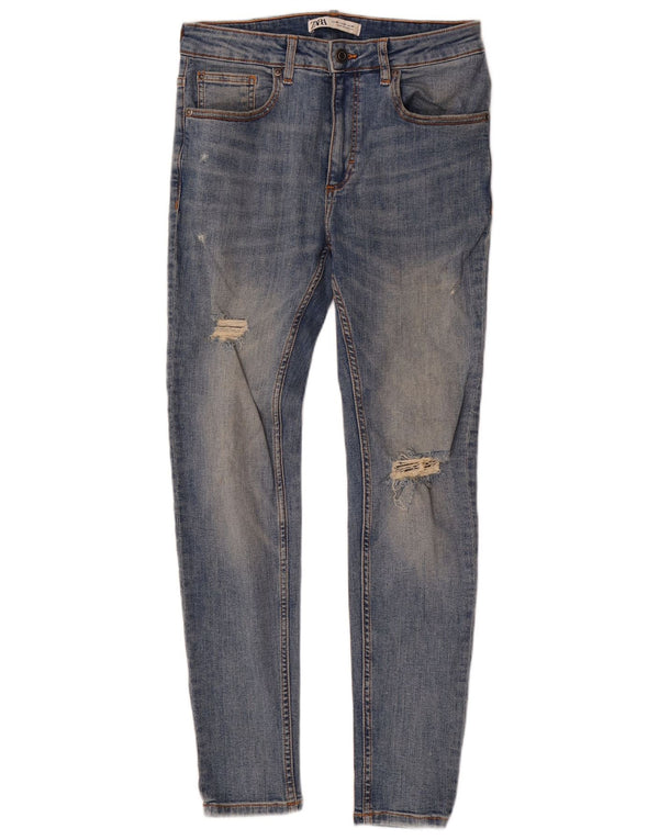 Мужские джинсы скинни Zara EU 40 Medium W31 L29, синий хлопок