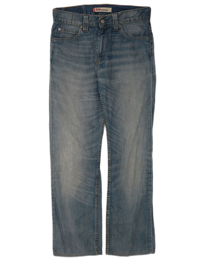 Мужские прямые джинсы Levi's 506 W31 L30 синие, хлопок