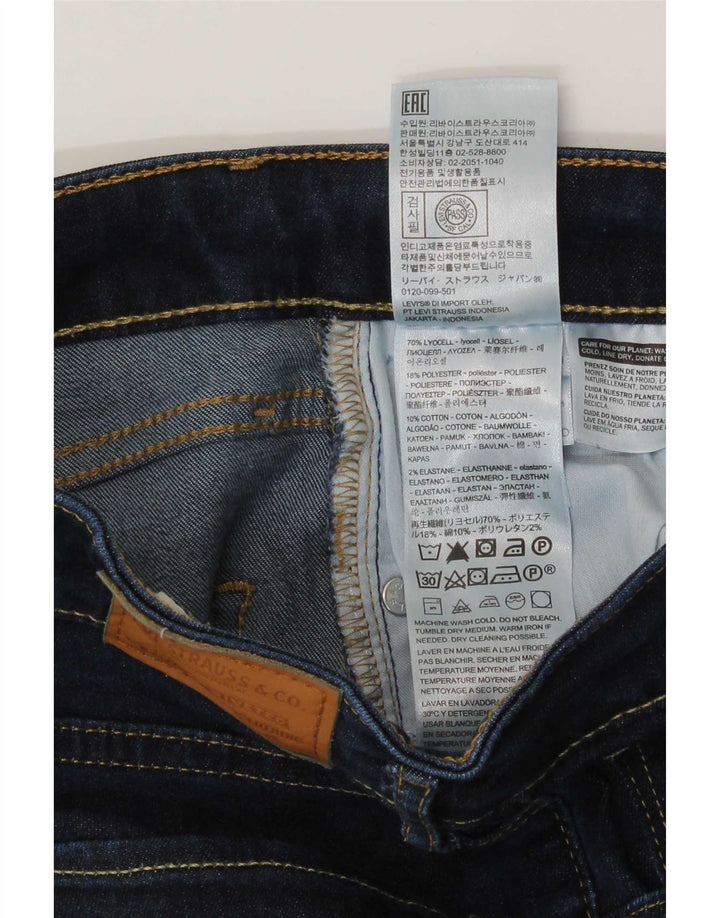 Женские джинсы Levi's 725 с высокой посадкой Bootcut W29 L30 Темно-синие из лиоцелла