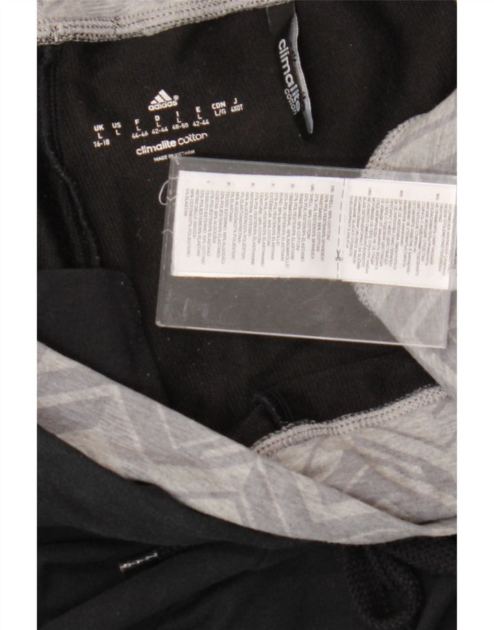 Женские спортивные брюки ADIDAS Climalite, брюки для бега, Великобритания, 16/18, большие черные