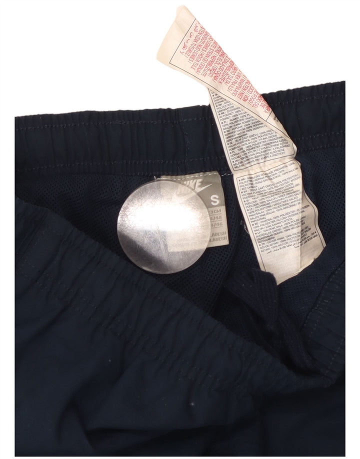 Мужские спортивные шорты-бермуды с графическим рисунком NIKE, маленькие темно-синие, полиэстер