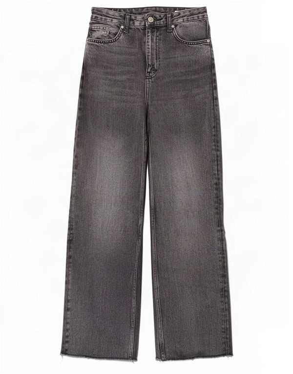 Женские широкие джинсы с высокой талией Zara EU 34 2XS W24 L31, серый хлопок