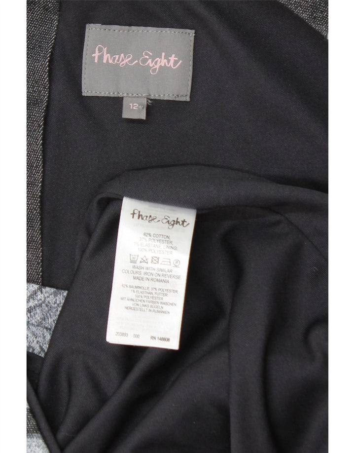 Женское платье-футляр без рукавов PHASE EIGHT, Великобритания 12, хлопок среднего серого цвета с цветочным принтом