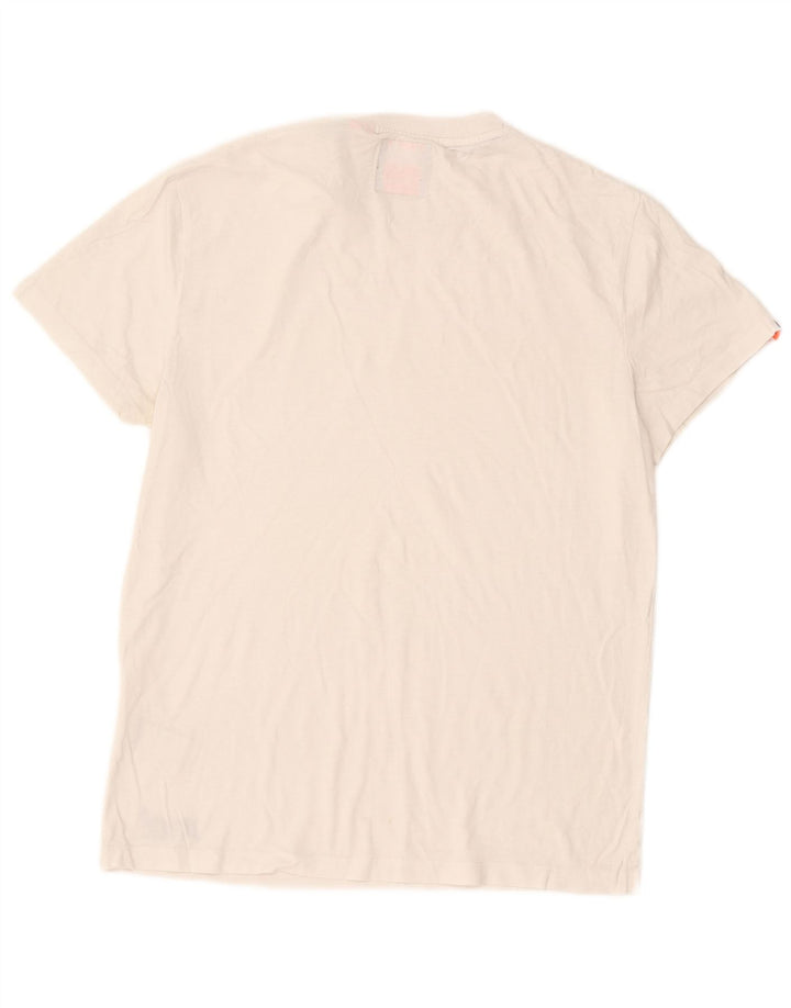 Мужская футболка Superdry Top из белого хлопка среднего размера
