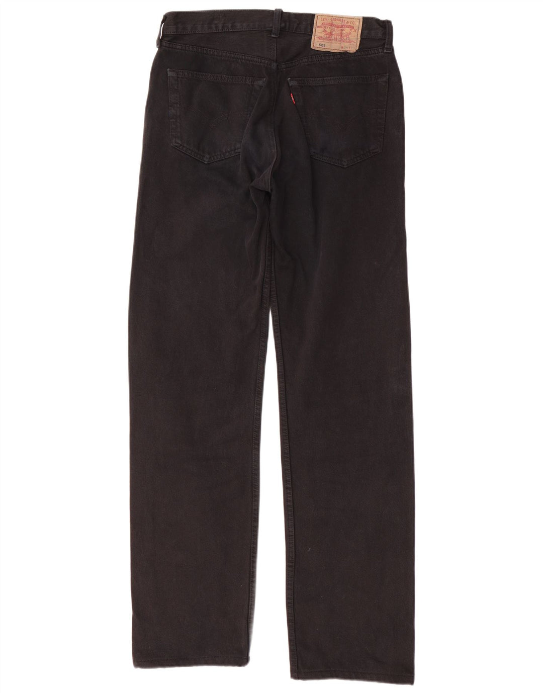 Мужские прямые джинсы LEVI'S 501 W34 L36, черный хлопок