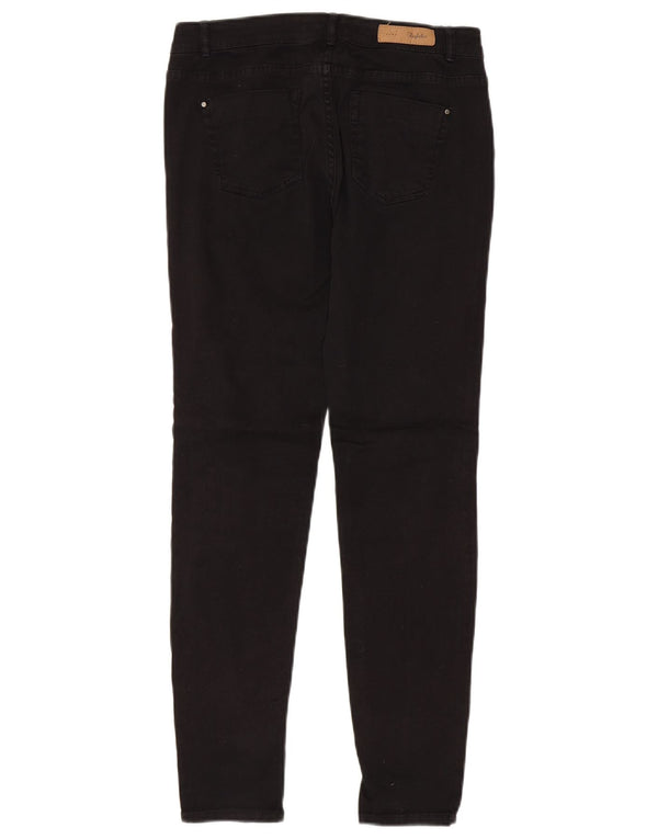 Женские джинсы скинни Zara EU 38, маленькие W28 L29, черный хлопок