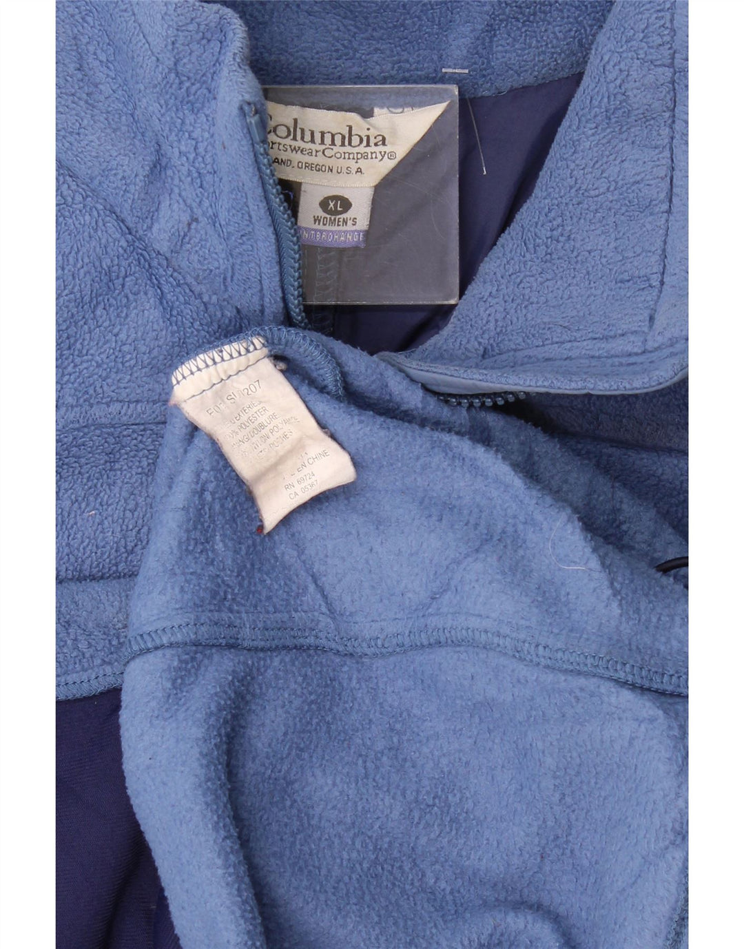 Женская объемная флисовая куртка Columbia UK 18 XL, синяя, полиэстер