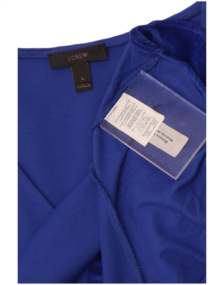 Женская блузка без рукавов J. CREW, топ UK 14, большой синий, вискоза