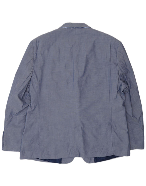 Мужской пиджак на двух пуговицах Tommy Hilfiger UK 46 3XL, синий хлопок