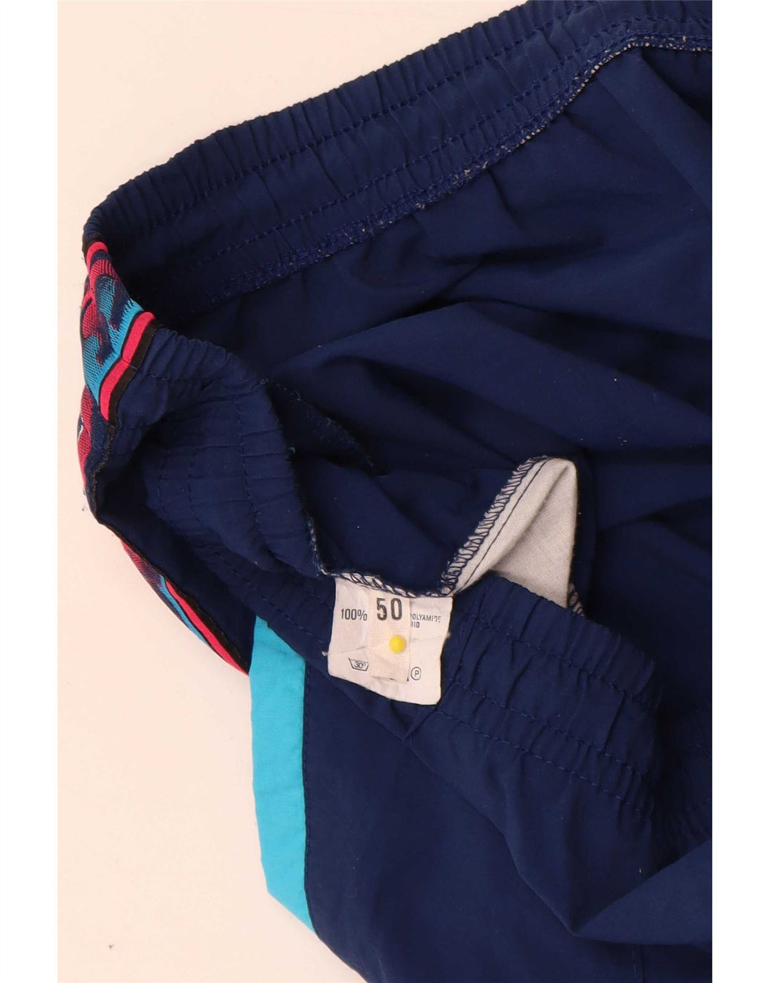 Мужские спортивные брюки Asics IT 50 Medium Navy Blue с цветными блоками