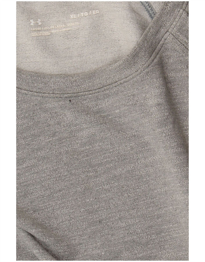 UNDER ARMOUR Womens Sweatshirt Jumper UK 18 XL Grey