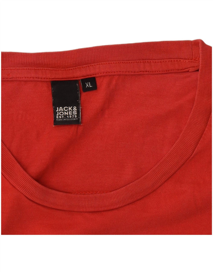 Jack & Jones Мужская футболка с рисунком Top XL Красный