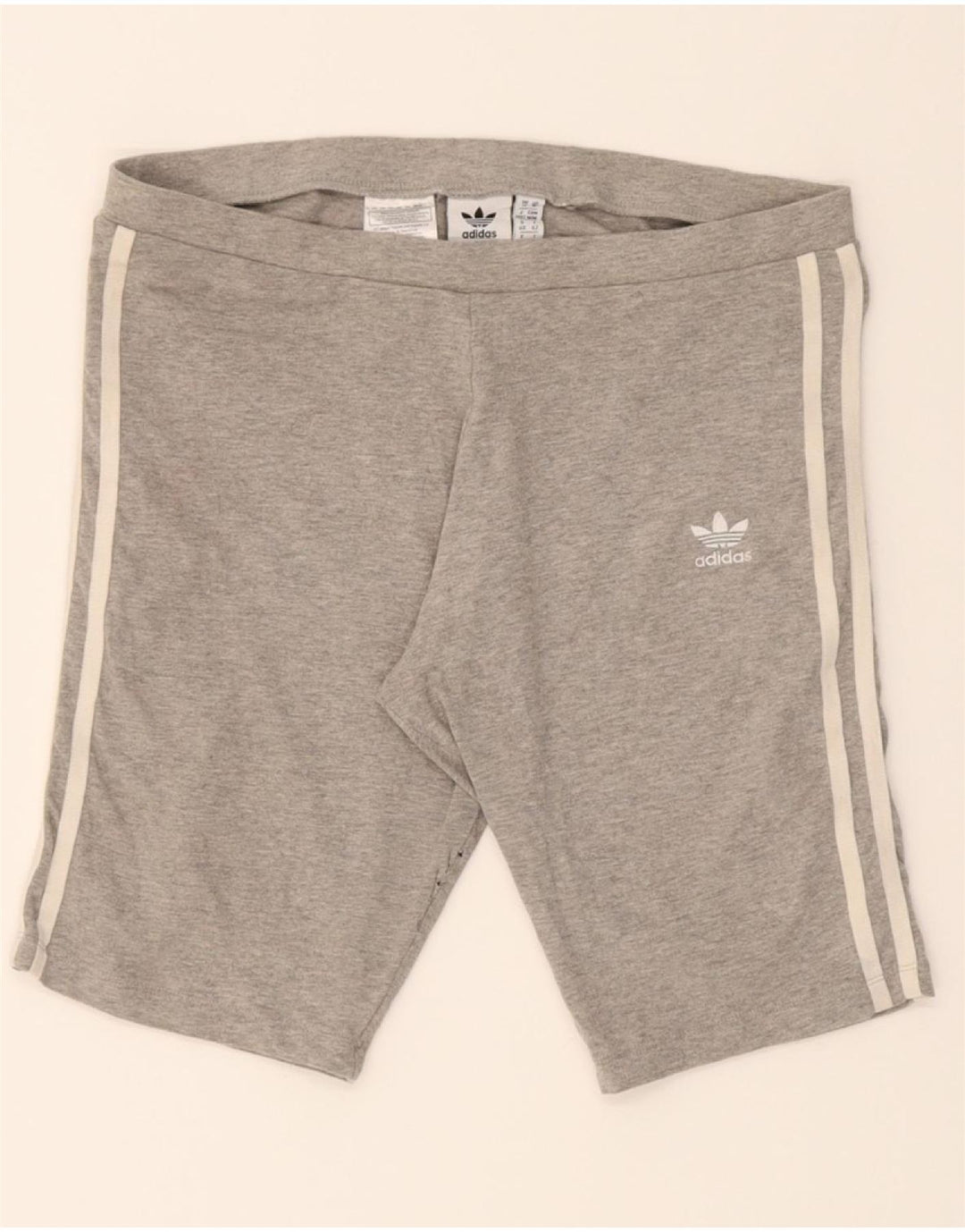 ADIDAS Womens Sport Shorts UK 14 Medium  Grey Cotton Vintage Adidas and Second-Hand Adidas from Messina Hembry 
