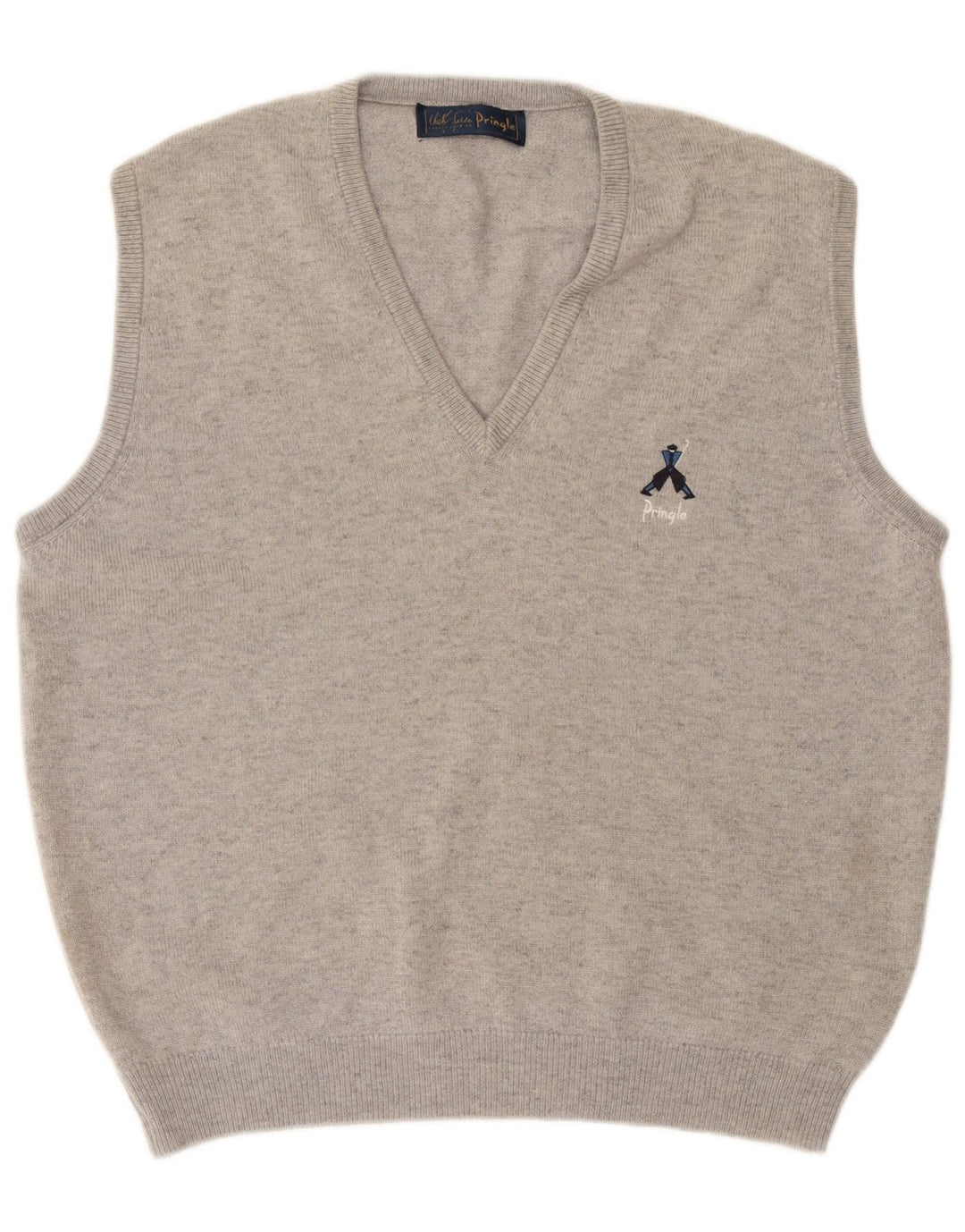 Мужская майка Pringle, майка XL, серая, шерстяная