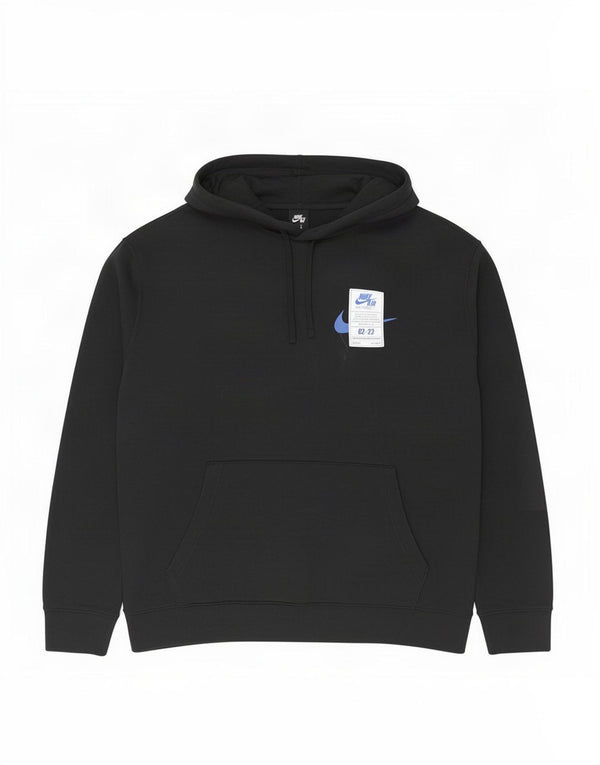 Мужской джемпер с капюшоном Nike с графическим рисунком 3XL, черный хлопок