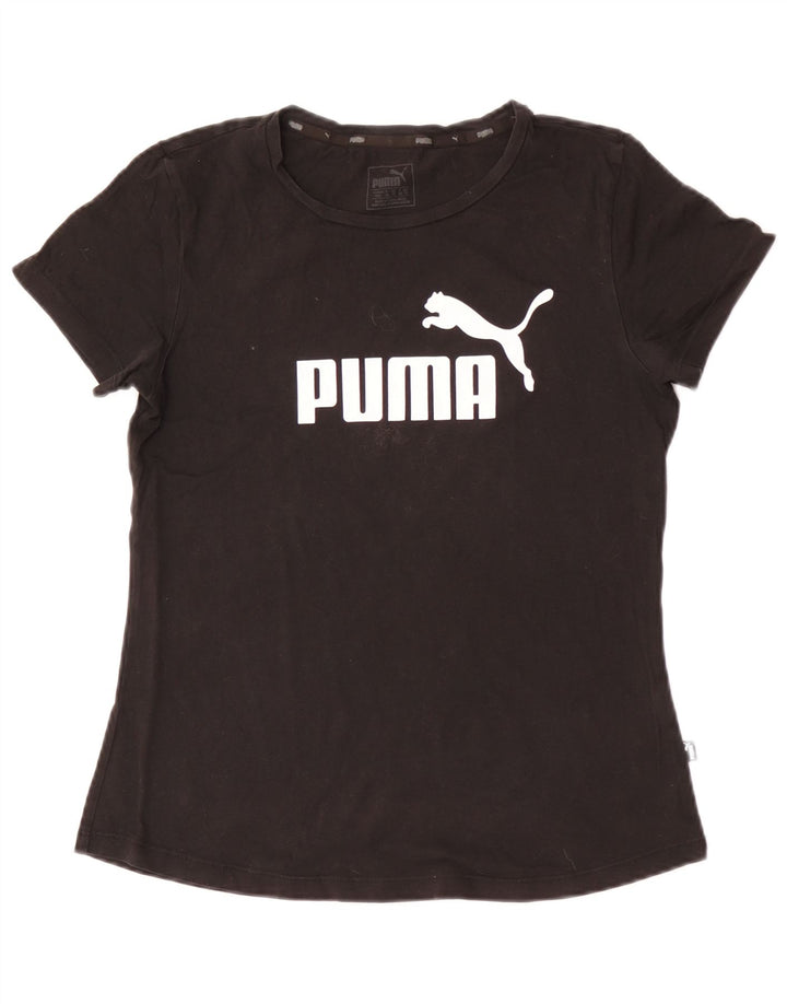 Женская футболка с рисунком Puma Top UK 12, средний черный