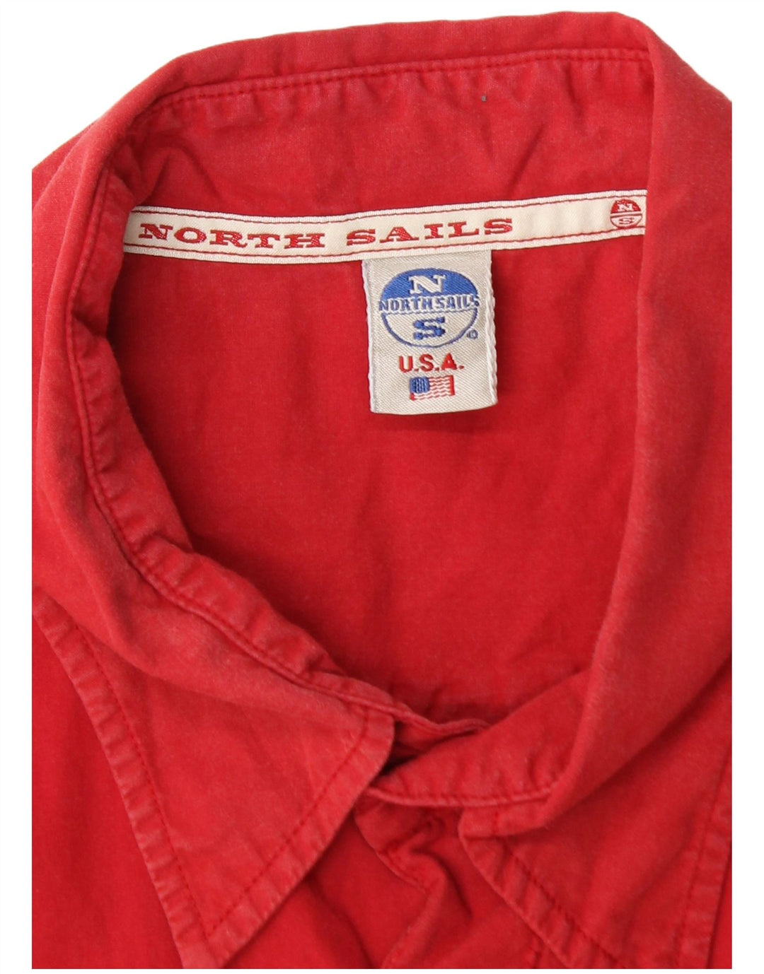 NORTH SAILS Мужская рубашка с коротким рукавом XL Красная