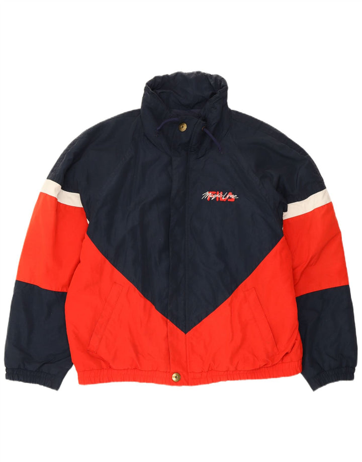 Мужская утепленная куртка FILA Magic Line UK 42 XL Темно-синяя с цветными блоками