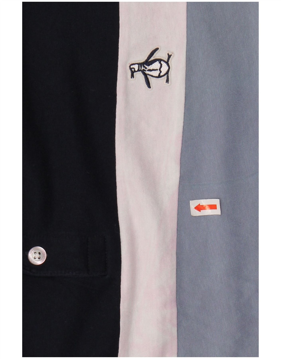 Мужская рубашка поло PENGUIN XL, хлопковая темно-синяя полоска